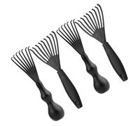 TOGEVAL 4Pcs Hairbrush Cleaner Tool Comb Cleaning Brush with Airbag Combs Hair Removal Rake for Salon and Home Use Compact Use Dust Remover