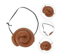 TOGEVAL 4pcs Halloween Poop Eye Patch Portable Lightblocking Costume Accessories for Men Women Cosplay Dress Up Prank Party Festival Masquerade Props