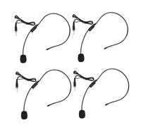 TOGEVAL 4pcs Head-mounted Microphone Voice Amplifier Wired Headset Mic for Teachers Tour Guides and Instructors Stable Performance Easy to Wear