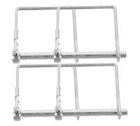 TOGEVAL 4pcs Heavy Duty Locking Coupler Pin Tow Hitch Pins with Secure Lock Mechanism for Trailers and Towing Safety