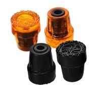 TOGEVAL 4pcs Heavy Duty Trekking Pole Tips Replacement with Slip Cane Feet Covers for Hiking Poles Durable Walking Stick Foot Pads Providing Stability and