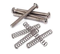 TOGEVAL 4pcs Humbucker Pickup Screw Springs Kit Guitar Pickup Spring Screws for Mounting Essential Guitar Accessories for Repair and Maintenance