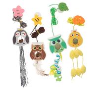 TOGEVAL 4pcs Interactive Cat Toys with Catnip Balls and Fruit Expandable Kitten Plaything for Indoor Toys for Boys and Girls and Cats