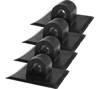 TOGEVAL 4Pcs Kayak Motor Mount Bracket Kit Black Motor Support Holder Fixed Buckle Kayak Accessory for Outboard Engine Attachment