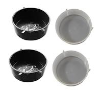 TOGEVAL 4Pcs Large Reptile Feeding Bowls Durable Reusable Water and Food Trays for Lizards Turtles Snakes Compact Stable Harm Feed Supplies