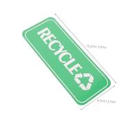 TOGEVAL 4pcs Magnetic Trash and Recycling Labels for Public Places and Offices, Scratch-resistant Waterproof Recycle Stickers for Waste Management and Garbage Classification