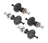 TOGEVAL 4pcs Metal Ukulele String Tuning Pegs Nail Durable Tuning Keys for Ukulele Instruments with Adjustable Pressure Small Round Handle Accessories
