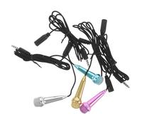 TOGEVAL 4Pcs Mini Wired Capacitive Microphone for Phone Video Recording Streaming Podcasting Compact Portable USB Mic for Singing Vlogging and Mobile Use