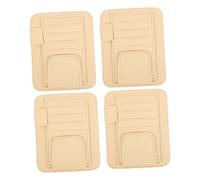 TOGEVAL 4PCS Multi-pocket Car Visor Organizer Pouch with Sunglasses Holder Document and Card Clip Resilient Faux Leather Storage for Suv Interior Pen Tube for Easy Access