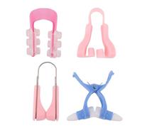 TOGEVAL 4pcs Nose Bridge Clip for Women Assorted Colour Silicone Nose up Shaper Bridge Straightening and Features Beauty Tool for Facial Contouring Random Color