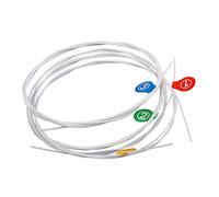 TOGEVAL 4pcs Nylon Ukulele Strings a for Sweet Tone White Strings for Enhanced Brightness and Volume Replacement for Your Ukulele