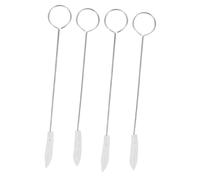 TOGEVAL 4pcs Piano Tuning Mute Sticks Metal Treble Clamp Tools with Round Handle for Professional Piano Repair and Middle Voice Tuning Durable Lightweight Accessories for Concerts and