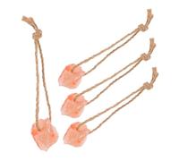 TOGEVAL 4pcs Pink Salt Lick for Livestock with Mineral Suitable for Horses Cattle Deer and Rabbits Natural Vitality Blocks Each