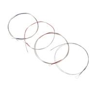 TOGEVAL 4pcs Pipa Replacement Strings Kit Metal Professional Pipa Strings with Crisp Sound High Durability Workmanship and Musicians 4.13x3.65x0.12inch