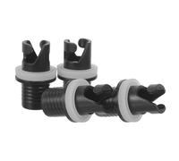 TOGEVAL 4pcs Portable Plastic Kayak Air Pump Adapter with Reliable Leak Prevention, Boat Valve Adapter for Raft and Kayak, for Travel and Boating