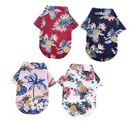 TOGEVAL 4pcs Product Title Dog Camp Shirts Puppy Casual Button down Pet Clothes Name Chinese Product Name Keywords Competitor Five-point Description Comfortable Lightweight Design Adorable