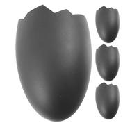 TOGEVAL 4pcs Reptile Cave Hideout for Small Snakes Leopard Geckos Spiders Amphibians Eggshell-shaped Shelter Box for Terrarium Tanks Easy-clean Habitat Decor Privacy and Activity