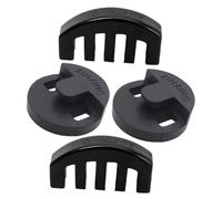 TOGEVAL 4pcs Rubber Violin Mute Claw and Round Styles for Violin and Small Practice Musical Instrument Accessories Noise Reduction Silencer for Quiet Playing
