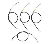 TOGEVAL 4pcs Shielded Electric Guitar Pickup Wire Kit DIY Repair Cable for Volume Control and Circuit Hookup Compatible with Electric and Bass Guitars