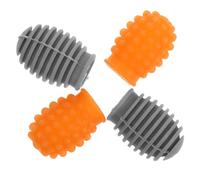 TOGEVAL 4pcs Silicone Drumstick Tips Noise-reducing Drumstick Accessories for Practice Flexible and Lightweight Mute Caps for Electronic and Acoustic Drums Fits for Beginners and