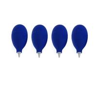 TOGEVAL 4pcs Silicone Suction Blower Balls Camera Cleaning Tool Dust Removal Kit for Dslr Lens Keyboards and Plants, Blue, Squeeze Air Blowing Bulbs for Precision Dust Cleaning