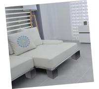 TOGEVAL 4pcs Square Rubber Furniture Risers Heavy Duty Bed Riser Blocks for Chairs Tables Washing Machine Legs Height Lift Pads Noise Reduction Non-scratch Floor Protection