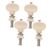 TOGEVAL 4pcs String Tuning Pegs Keys Tuners for Ukulele Machine Heads Locking Plastic Button Tuning Machines