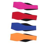 TOGEVAL 4pcs Swimming Ear Protector Headband Neoprene for Adults Showering Bathing Diving