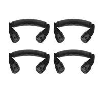 TOGEVAL 4pcs Universal Kayak Handles Replacement Kit with Screws, Black Plastic Grab Handles for Kayak, Inflatable Boats, and Boat Carrying Side Mount Paddle Park Grip for Outdoor Boating