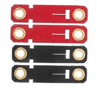 TOGEVAL 4PCS Velvet Bird Leg Rings with Adjustable Anti-lost Buckle Soft Lightweight Identification Bands for Parrots and Pet Birds Comfortable Foot Chains in Multiple Colors