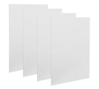 TOGEVAL 4pcs White Aluminum Sign Blanks for Sublimation Lightweight Metal Nameplate Blanks with Premium Surface Finish Compatibility for DIY Plaques Office Door Signs and Craft Projects