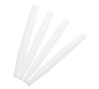 TOGEVAL 4pcs White Jade Facial Gua Sha Massage Pen for Face Contouring Wrinkle Reduction and Precise Acupressure Massage Compact Self-Care Tool for Stress Relief and Beauty Enhancement