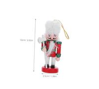 TOGEVAL 4pcs Wooden Nutcracker Figures Christmas Ornaments Nutcracker Prince Decorations for Tree and Desktop Unique Holiday Decor for Home and Office Seasonal Display