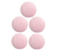 TOGEVAL 5 Pcs Lightweight Tennis Balls for Beginner Training Easy to Grip Soft Practice Balls for Play and Tennis Skill Development Pink
