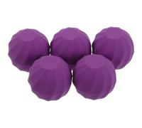 TOGEVAL 5 Pcs Purple Spherical Lip Balm Tubes with Caps Refillable Direct Fill Containers for Homemade Lip Gloss Portable Lipstick Organizer and Protection