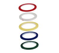 TOGEVAL 5 Rolls Violin Finger Guide Stickers Color Coded Fiddle Practicing Tape for Beginners Easy to Install and Remove for Learning Violin Fretboard Notes Red Yellow White Green Blue