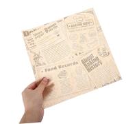 TOGEVAL 50 Sheets Greaseproof Sandwich Paper Wraps Non-Stick Food Wrapping for Baking Burger Cake Fried Snacks Oil-Resistant Food Paper Liners for Bakery Cafe Home Use