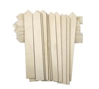 TOGEVAL 50PC Wooden Garden Labels Long Strip Stake Tags Plant Markers for Herb Signs Field Rustic Decorative Wood Stakes for Vegetable Flower Identification