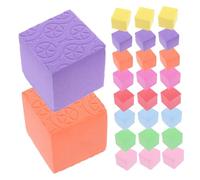 TOGEVAL 50pcs Counting Cubes for Block Modeling Cube Math Preschool Foam Basic Spatial Practice Block Counting for Math Foam Geometric Aid Teacher Supplies