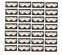 TOGEVAL 50pcs Heart Shaped Eyelash Box Organizer False Lashes Storage Box Sealed Closure for Travel Daily Use