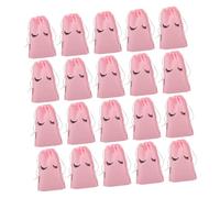 TOGEVAL 50pcs Matte Drawstring Makeup Bags for Eyelash Aftercare Portable Cosmetic Pouches with Glossy Finish Travel Storage Organizer for Women Beauty and Jewelry Supplies