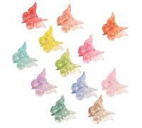 TOGEVAL 50pcs Mini Butterfly Hair Claw Clips Small Mini Hair Claws for Sturdy Accessories for Daily Use