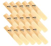 TOGEVAL 50pcs Saxophone Reeds Replacement Alto Sax Reeds Eb Saxophone for Musical Instrument Practice