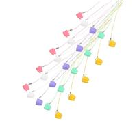 TOGEVAL 50pcs Tooth Fairy Boxes for Plastic Tooth Keepers with Secure Lock for Boys Multipurpose Keepsake Organizers with Lanyards Party Favor Fillers