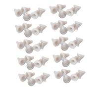 TOGEVAL 50pcs White Silicone Shower Head Replacement Nozzles Flexible Sprinkler Accessories Fit for Shower Heads Easy to Install Replacement Parts
