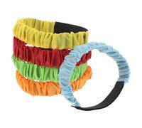 TOGEVAL 5pcs Adjustable Stretchy Three Legged Race Bands in Red Yellow Blue Green Orange PP Material for Outdoor Games Workout Leggings Muscle Fatigue Relief Team Building and Relay Races