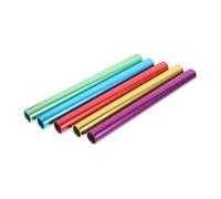 TOGEVAL 5pcs Aluminum Alloy Relay with Anti-slip Grip Lightweight Track Relay Sticks for Outdoor Sprint Race Meets High Visibility Colored Passing Sticks for School and Professional