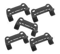 TOGEVAL 5pcs Bike Pump Holder Clip Durable Portable Retaining Bracket for Inflator Frame Lightweight Fixing Clips for Road and Mountain Bikes Black