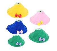 TOGEVAL 5PCS Bird Neck Anti-pecking Protective Collars for Parrots Conures Budgies Multi-color Wound Prevent Biting and Scratching