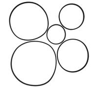 TOGEVAL 5pcs Black Eva Floating Plant Rings Fish Feeding Circles for Aquarium 80-200mm Fish Tank Floating Duckweed Rings Feeder Accessories for Aquatic Pets